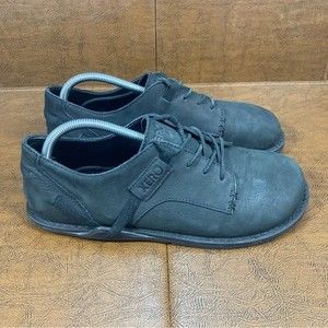 Xero Alston Oxford Black Leather Barefoot Dress Shoes, Men’s size 10